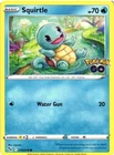 2022 POKEMON GO TCG COMMON CARD SQUIRTLE 015/078