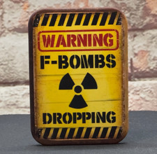 F-Bombs Dropping - Refrigerator / Toolbox Magnet - Made in America