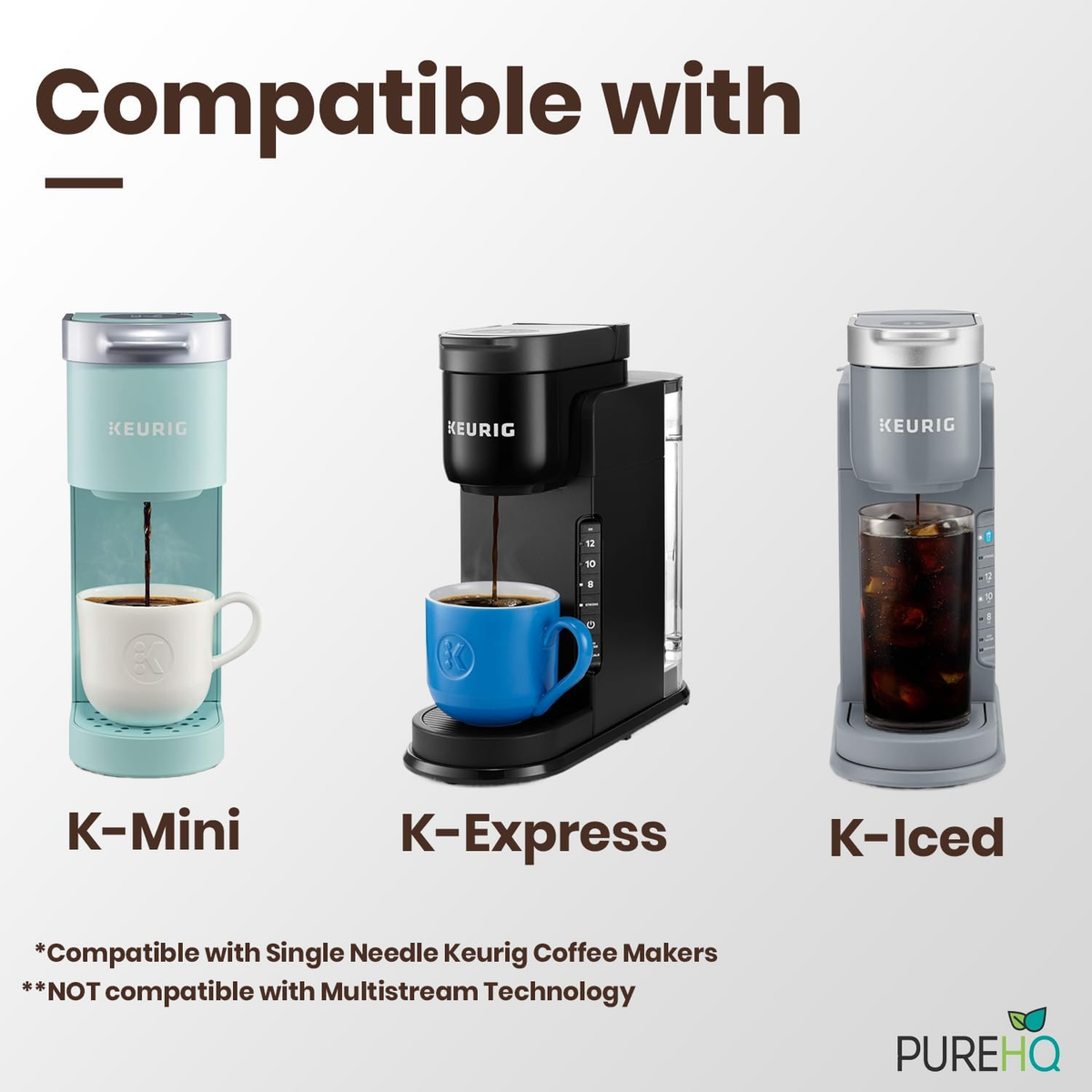 Keurig Coffee Machine PureHQ Reusable K-Cups For Keurig Mini