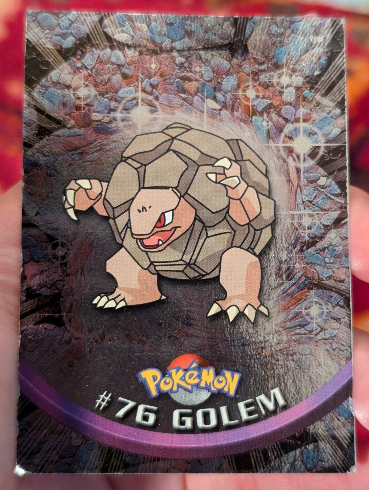 Topps Pokemon Card #76 GOLEM TV Animation Edition 1999 Holo TCG