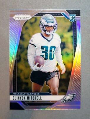 QUINYON MITCHELL 2024 Panini Prizm Silver Refractor 381 RC ROY Eagles Super Bowl