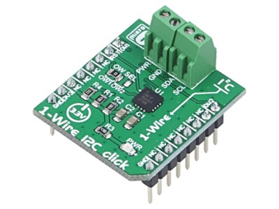 1-WIRE I2C CLICK Click board Schnittstelle 1-wire,GPIO DS28E17 3,3VDC MIKROELEKT