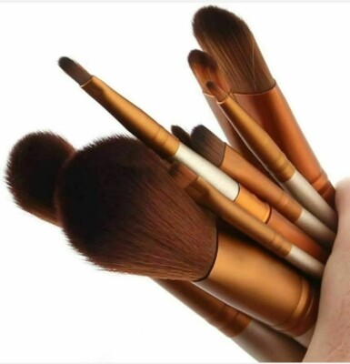 12 Stück Essential Make Up Foundation weiches Rouge Pinsel Set UK Verkäufer 