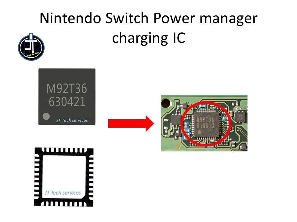 Nintendo Switch M92T36 Power Manager Charging Control IC Nintendo Switch M92T36 Power Manager Charging Control IC