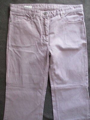 Dries van Noten authentic light purple linen bootcut summer pants jeans 31 28