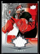 2021-22 Upper Deck Team Canada Juniors Jersey #39 Benjamin Gaudreau