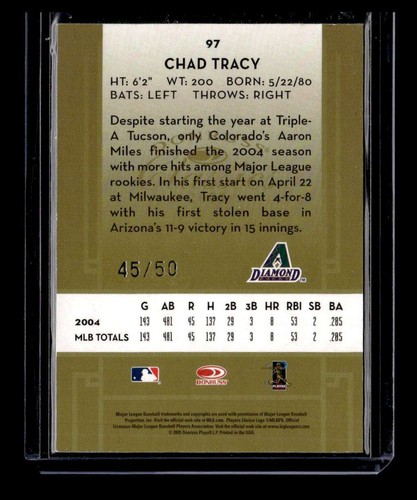 Chad Tracy 2005 Donruss Classics Significant Signatures - Gold #97 Auto #/50 - Picture 2 of 2