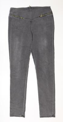 Vero Moda Damen Jegging grau Polyestermischung Größe L - Größe L-XL