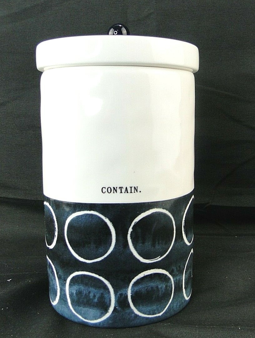 Cheap Wholesale Enjoy Free Shipping Rae Dunn Indigo Dreams Boutique Contain Canister Container Farmhouse Circles Htf For Sale Online Great Purchase Indexgrupo Com Br