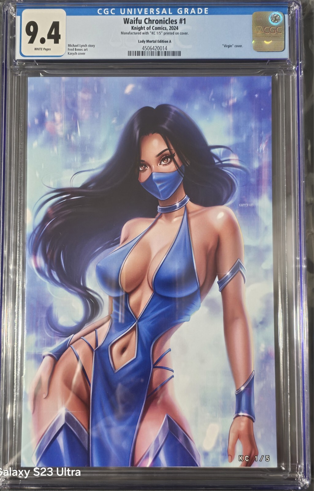 WAIFU CHRONICLES #1 LADY KITANA MORTAL KOMBAT COSPLAY CGC Publisher Copy 1/5