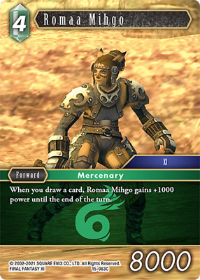 Romaa Mihgo [Final Fantasy TCG] Trading Card - SQUARE ENIX [NEAR MINT] 15-063C