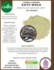 FRESH POWDER KAYU WOLO Oroxylum Indicum Vent NATURAL HERBAL PREMIUM ORGANIC