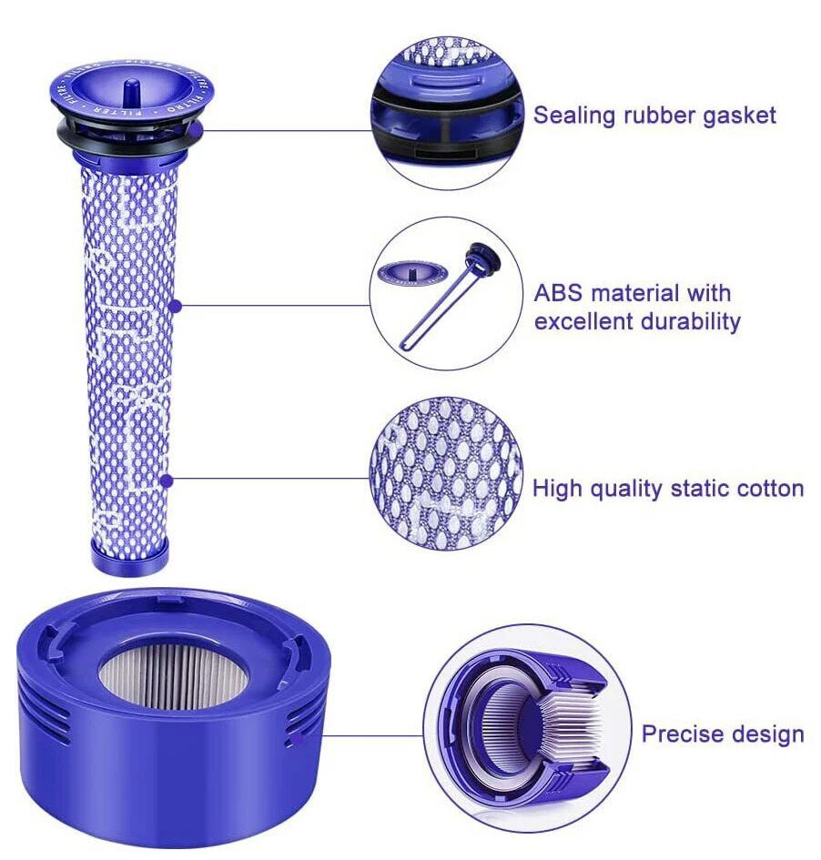 For Dyson V6 V7 V8 Filter Kit Absolute Animal Motorhead Trigger Replacement Hepa