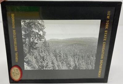 Vtg Magic Lantern Glass Slide Cascade Mountains; Table Mountain 1929