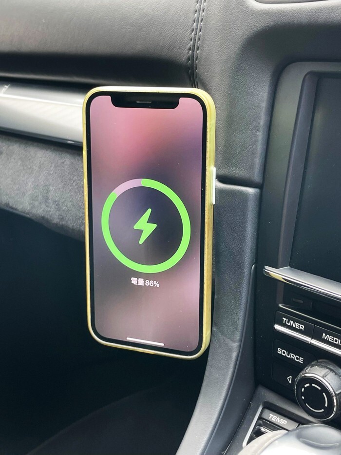 Phone Mount MagSafe Charger For Porsche 991 981 718 911 Cayman