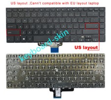 New For ASUS VivoBook 15 S510 S510U X510UA X510UQ F510UA Keyboard US No Frame