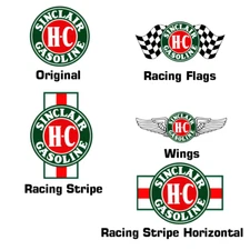 Sinclair 'BB' Gasoline Vinyl Decal Sticker 5 Designs Motor Oil Gas Globes