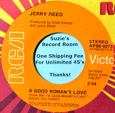 Jerry Reed A Good Woman's Love /Everybody Needs -- #D Country NM 45 7'' Vinyl