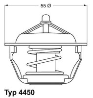 BorgWarner (Wahler) 4450.83D Thermostat, KüHlmittel FüR CitroËN