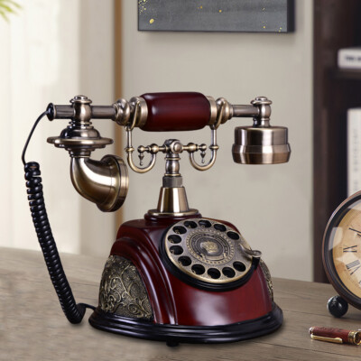 Vintage Rotary Dial Telephone Phone Working Vintage Retro Old Fashion Telephone
