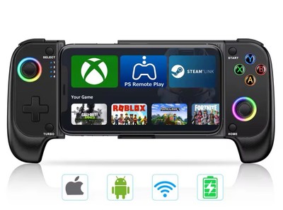 Phone Gaming Controller Gamepad Joystick for iPhone Android Control Bluetooth