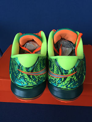 NOVEMBER KD　a2601 Nike KD VII 7 GS Weatherman sz 6Y Emerald Green Orange Kevin