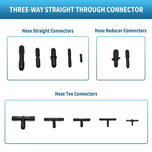 128pcs Vacuum Connector Assortment Vacuum Line Fittings Kit 12 Sizes, Tube Conne - Picture 5 of 11