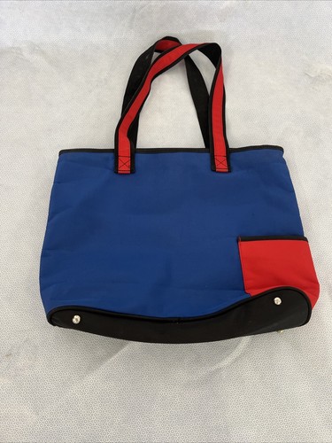 MLB Chicago Cubs Carry All Tote Purse. Red And Blue With Chicago Cubs Logo - Picture 14 of 24