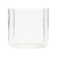 Glas-Windlicht Klar, Teelichthalter & Stumpenkerzenhalter, 6Er Set Ø9,5Cm H9Cm