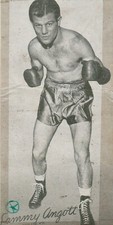 SAMMY ANGOTT BOXING HOFer EXHIBIT SUPPLY CO. PENNY ARCADE CARD