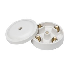 20 AMP JUNCTION BOX 4 TERMINALS IN WHITE IDEAL FOR LIGHTING TRADE PACK