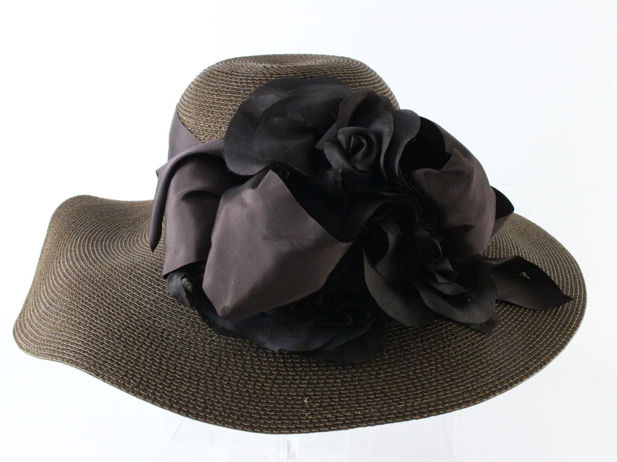 Frank Olive New York Ladies Brown Sun Hat W/ Ribbon And  display picture 2