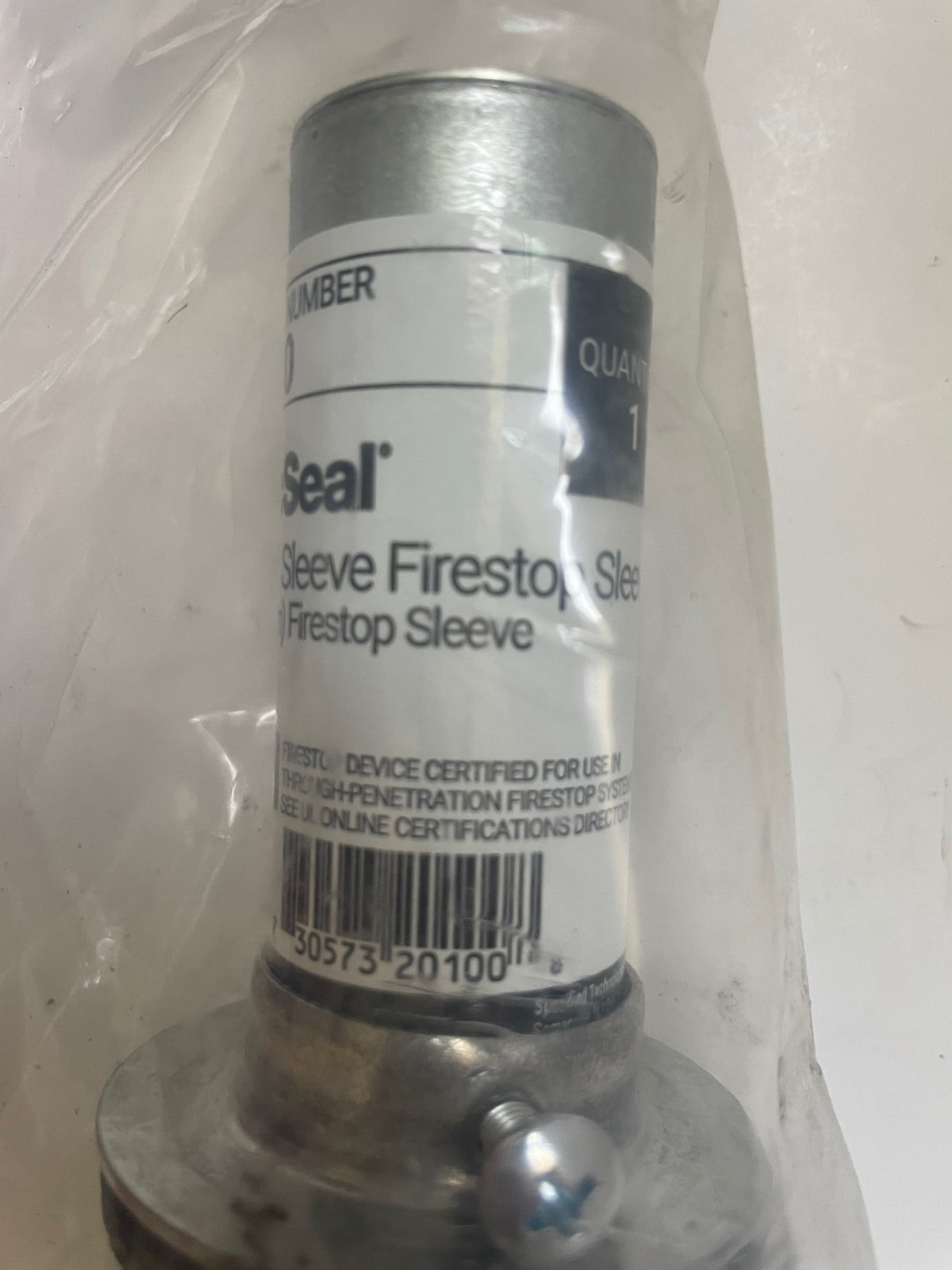 SpecSeal FS100 1" Ready Sleeve Firestop Sleeve New