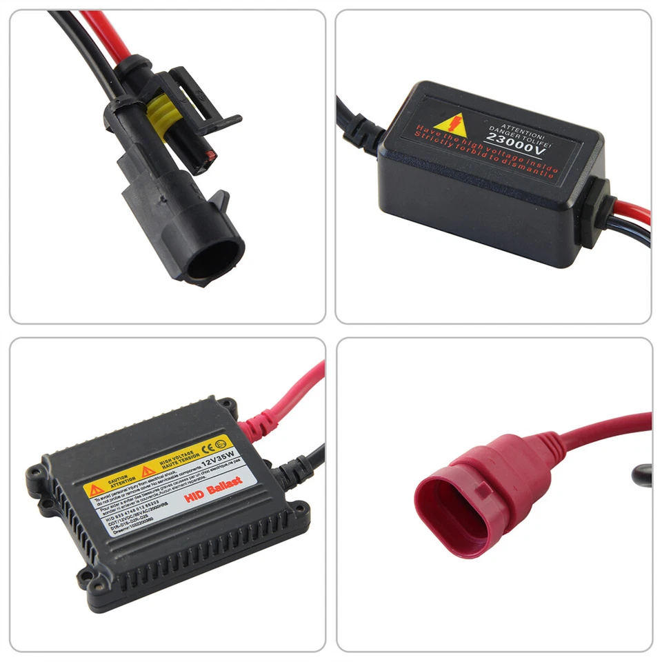 9005 SUPER XENON HID SLIM HID XENON KIT SINGLE BEAM DC 12V 35W 6000K Xenon - Image 4 of 4