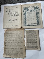 LOTTO di 4 libri per pianoforte organo opera chiesa spartiti 1921 1910