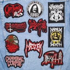 Death Metal embroidered patch collection. 10 patches for $27.99