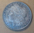 Old 90% Silver US Coin Lot 1879-P Morgan Silver Dollar AU+ KM#110 .7734 ASW #2