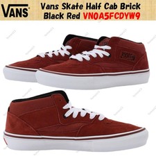 Vans Skate Half Cab Brick Black Red VN0A5FCDYW9 Men's Size