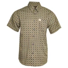 Dixxon x Noveske Rad Plaid Party Shirt Men's  NWT Collab Brown Gold Grey XXL