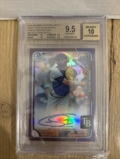 2015 Bowman Chrome Draft Pick Auto Purple Refractors 214/250 CHRIS BETTS BGS 9.5