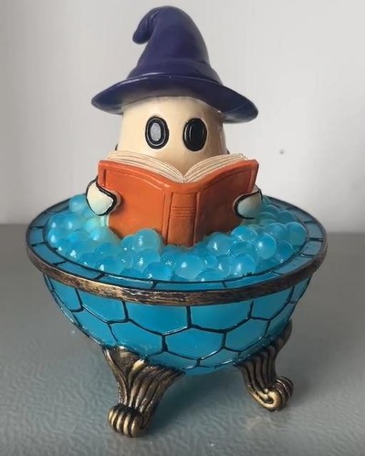 Lámpara Burbuja Fantasma Adorno de Escritorio Resina Luz Decorativa Decoración de Halloween - Imagen 12 de 12