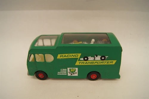 MATCHBOX LESNEY King Size K-5 BP Racing Car Transporter W/Race Car 1960s ENGLAND