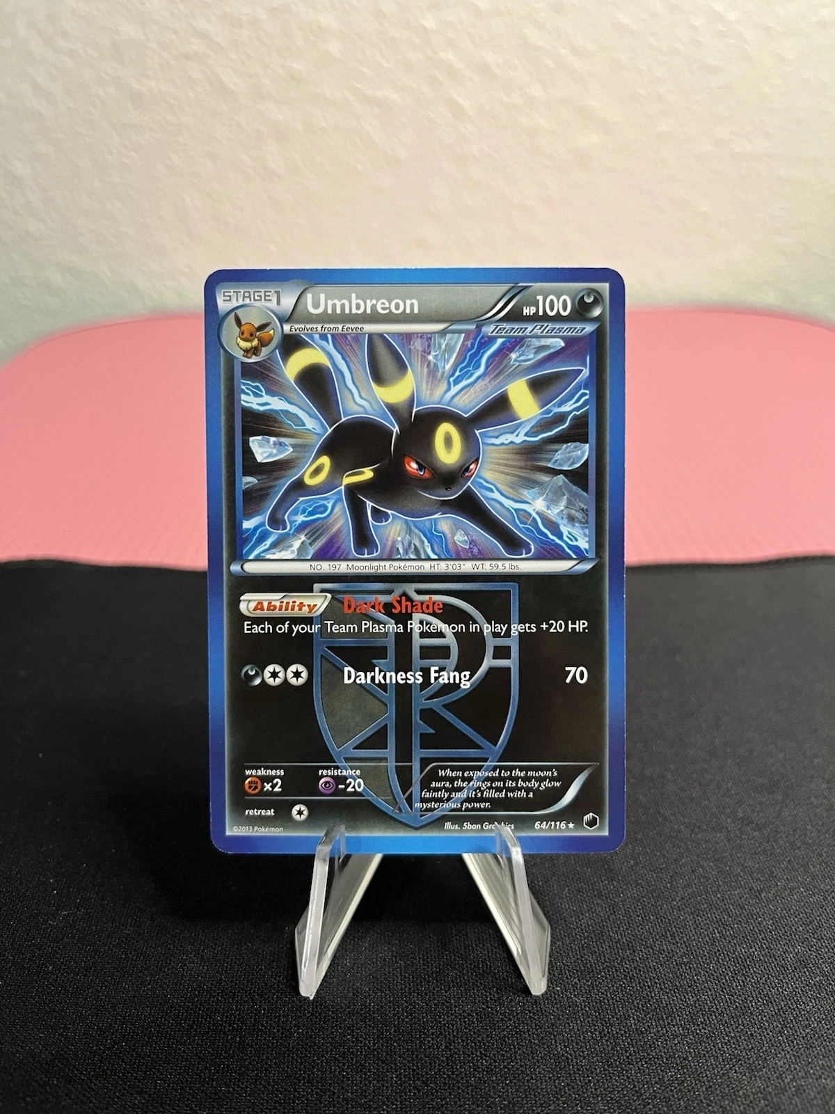 Umbreon 64/116 Pokemon Plasma Freeze Non Holo Rare 2013 - NM