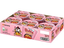 Samyang Buldak Carbonara Spicy Chicken Ramen Stir-Fried Noodle 6 bowls