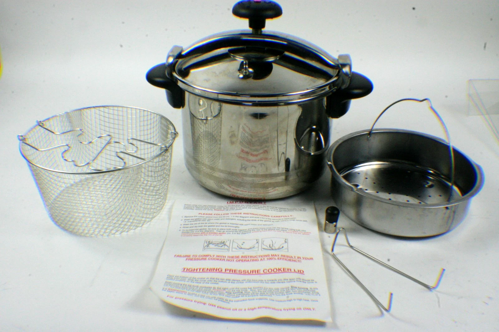 MAGEFESA 8 Liter Induction 18/10 Stainless Steel Pressure Cooker 8.4 qt