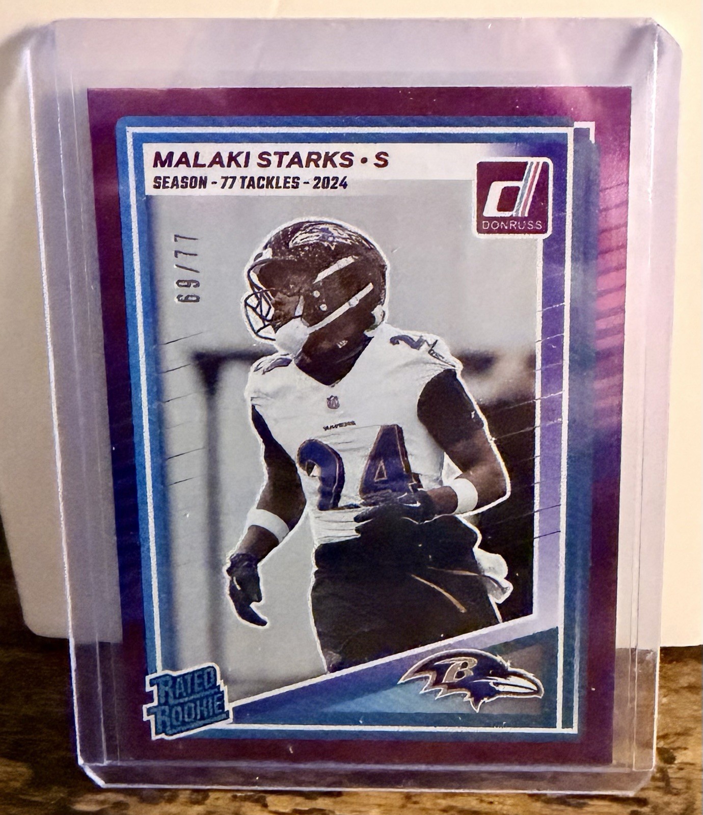2025 Panini Donruss Optic Preview Rated Rookie Malaki Starks Pink 69/77