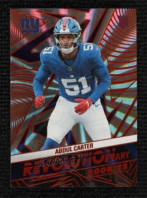 2025 Panini Revolution Revolutionary Rookies Sunburst 1/18 Abdul Carter RC 1k9t