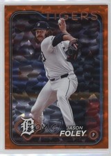2024 Topps Update Orange Crackle Foilboard 11/299 Jason Foley #US290 05k6