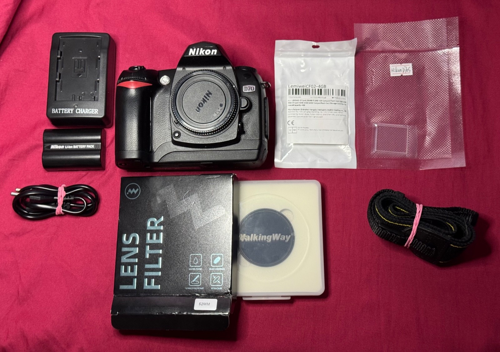 REFLEX NIKON D70 + ACCESSORI + KIT FULL SPECTRUM (3511 SCATTI)