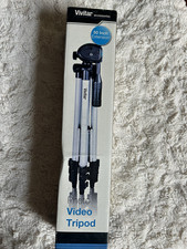 Vivitar VPT-1250 50in Aluminum Tripod Fluid Head Quick Release w/ Case